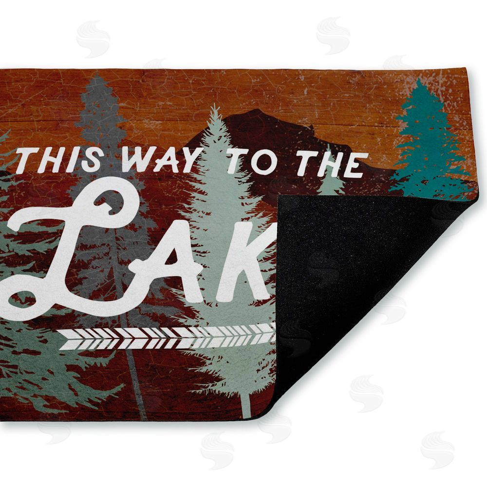 Lula Bijoux & co. | This Way To Lake Retro Non-Woven Door Mat