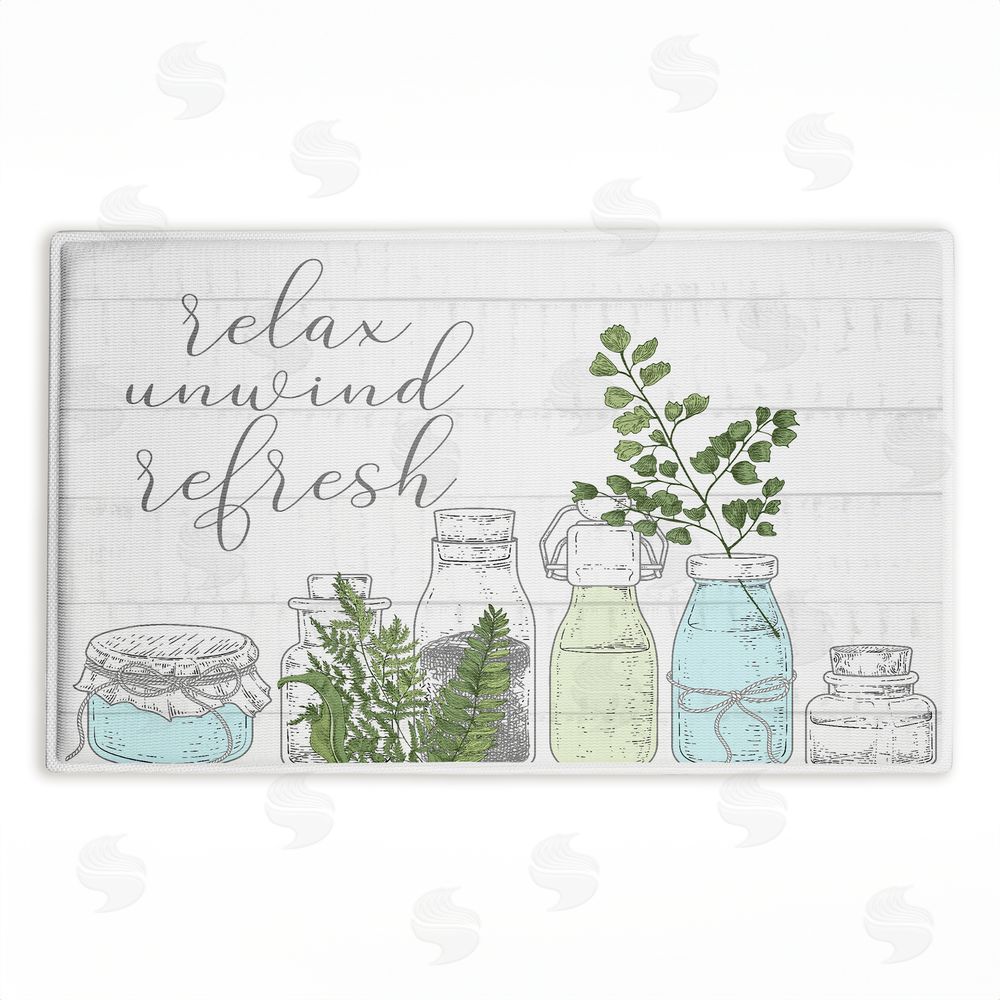 Kim Allen | Relax Unwind Refresh Botanicals Plush Bath Mat