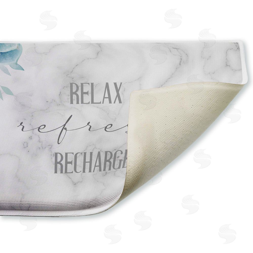 Kim Allen | Relax Refresh Recharge Succulents Plush Bath Mat