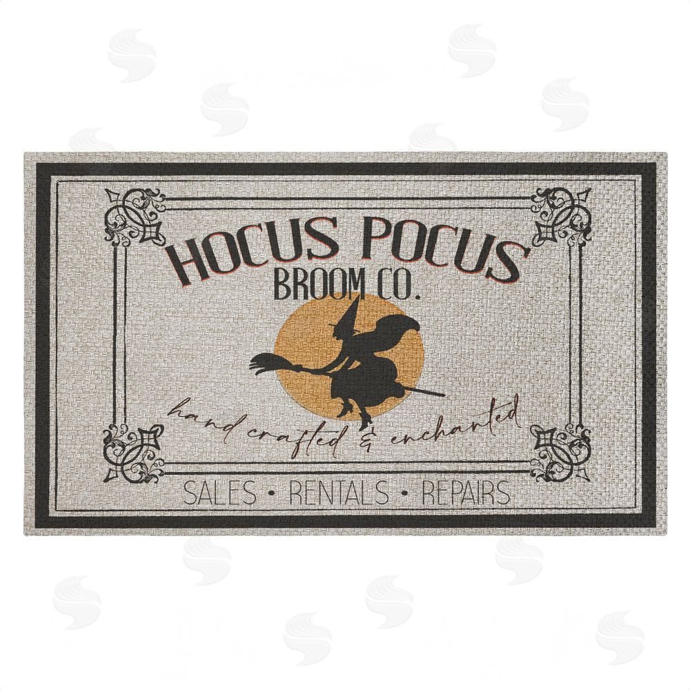 Kim Allen | Halloween Vintage Broom Co Faux Sisal Door Mat