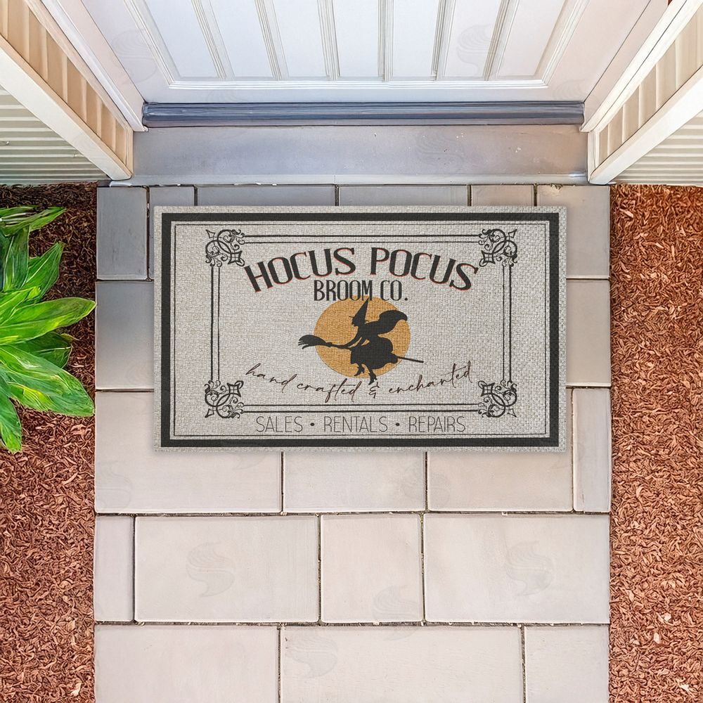 Kim Allen | Halloween Vintage Broom Co Faux Sisal Door Mat