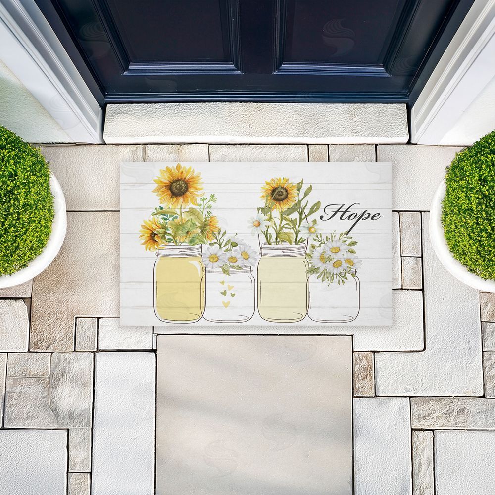 Kim Allen | Hope with Country Sunflowers Non-Woven Door Mat