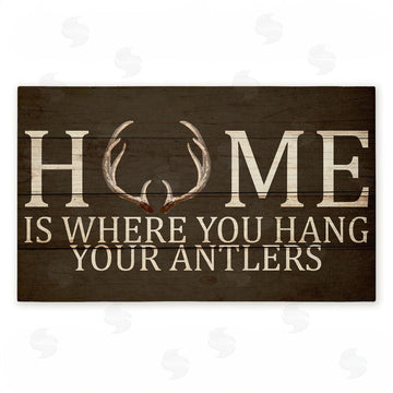 Kim Allen | Where You Hang Your Antlers Non-Woven Door Mat