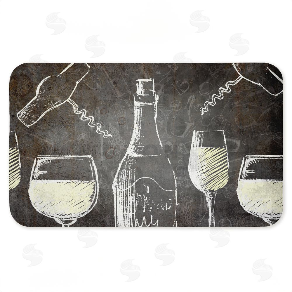 Kim Allen | Chalkboard Style Wine Anti-Fatigue Mat