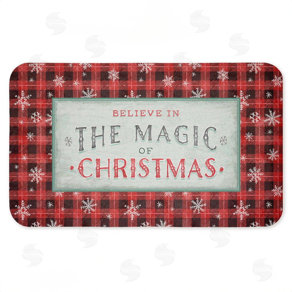 Chad Barrett | Magic of Christmas Red Plaid Anti-Fatigue Mat