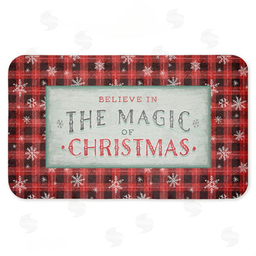 Chad Barrett | Magic of Christmas Red Plaid Anti-Fatigue Mat