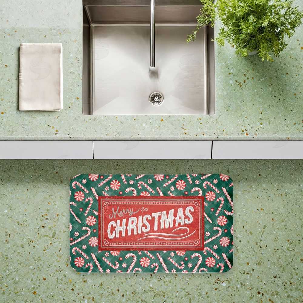 Chad Barrett | Vintage Christmas Candies Anti-Fatigue Mat
