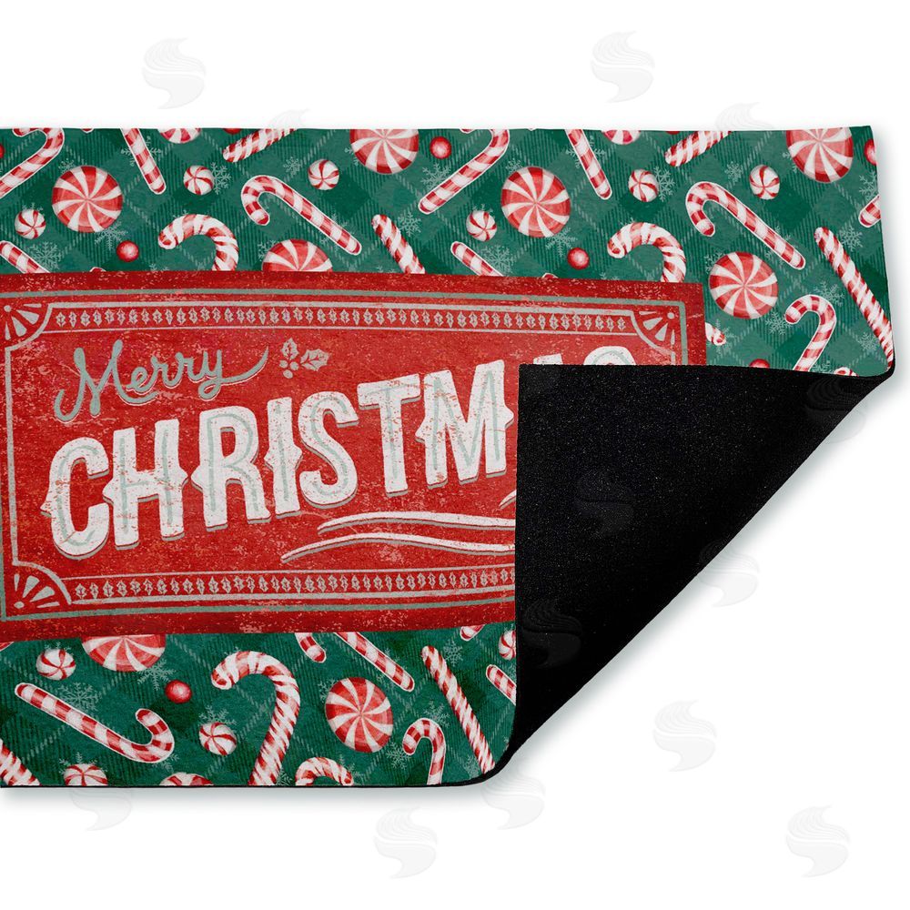 Chad Barrett | Vintage Christmas Candies Non-Woven Door Mat