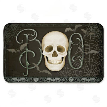 Nicole Tamarin | Boo with Skulls & Bats Anti-Fatigue Mat