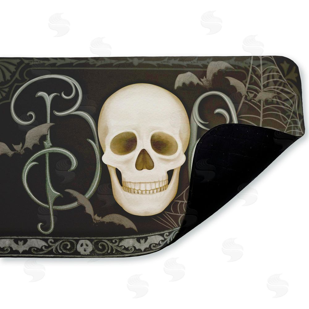 Nicole Tamarin | Boo with Skulls & Bats Anti-Fatigue Mat