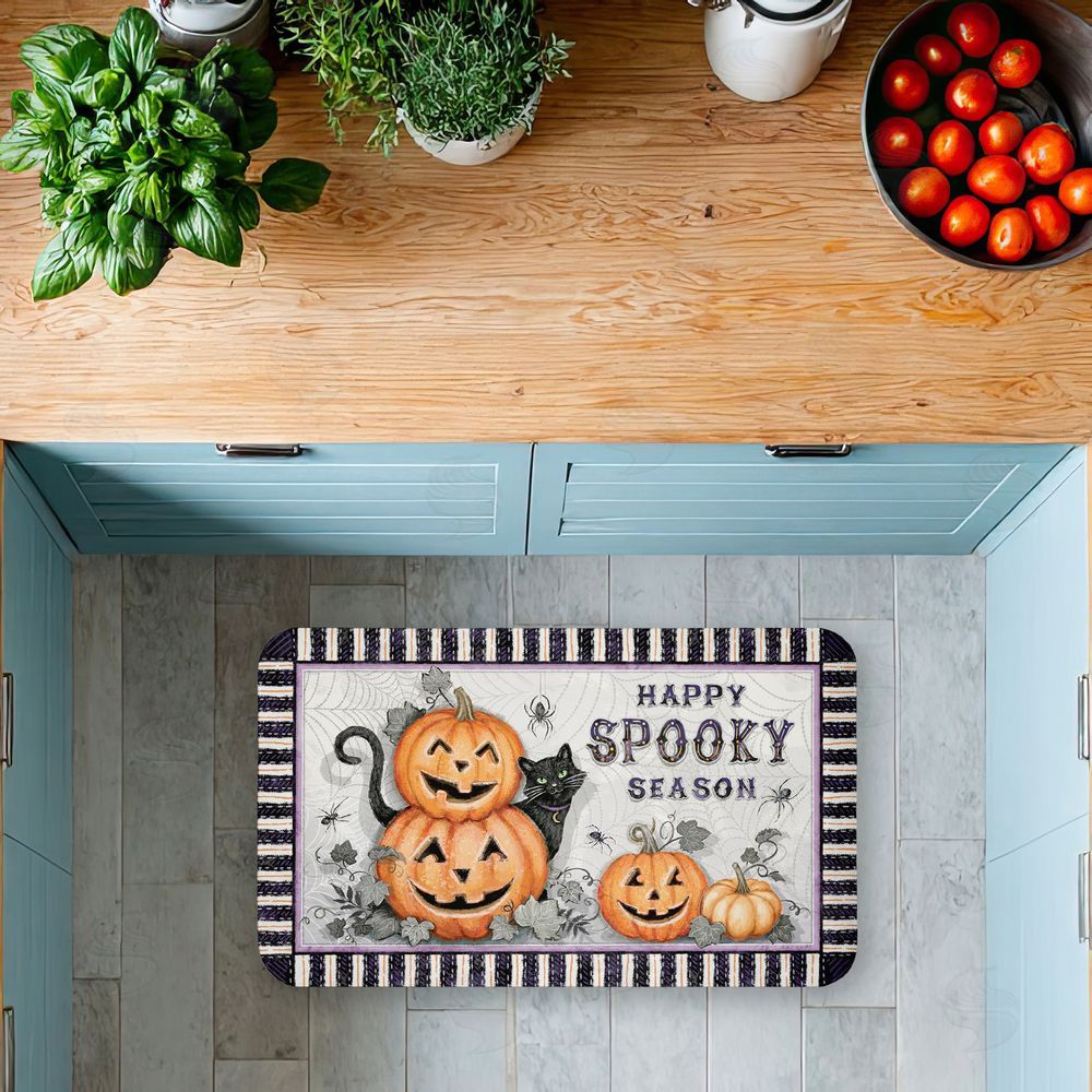 Chad Barrett | Spooky Season Jack-o-Lanterns Anti-Fatigue Mat