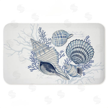Nicole Tamarin | Coastal Chinoiserie Shells Anti-Fatigue Mat