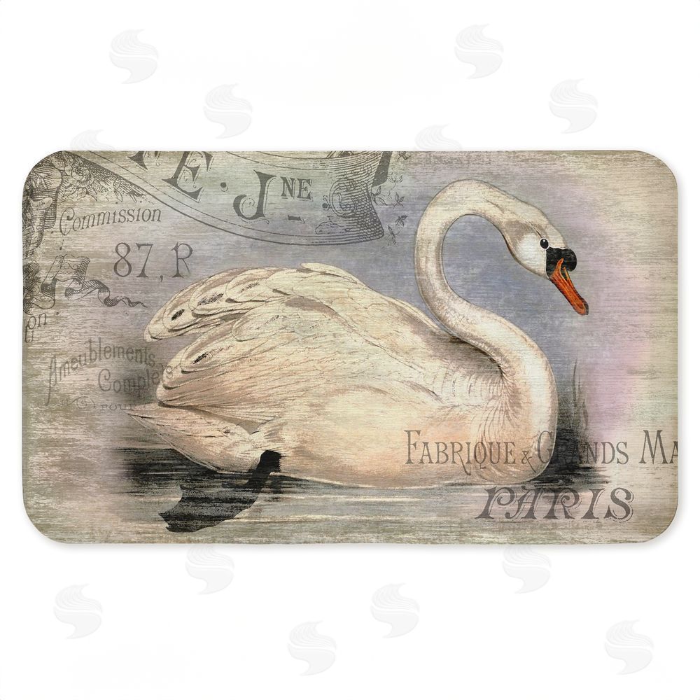 Suzanne Nicoll | French Swan Vintage Motif Anti-Fatigue Mat
