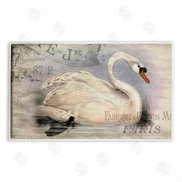 Suzanne Nicoll | French Swan Vintage Motif Plush Bath Mat