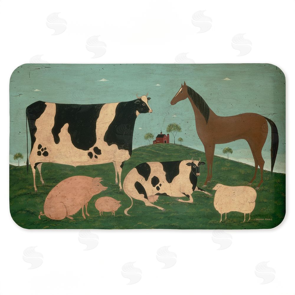 Warren Kimble | Friend Indeed Farm Animals Anti-Fatigue Mat