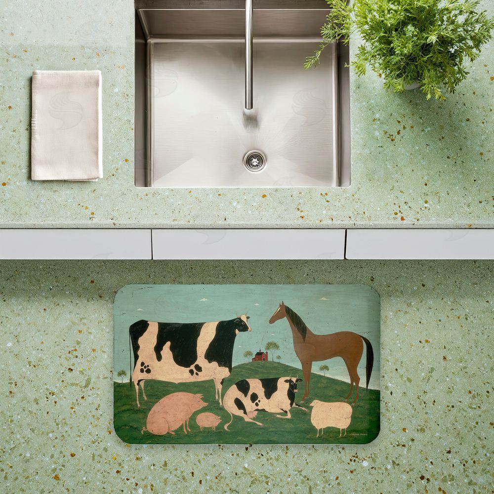 Warren Kimble | Friend Indeed Farm Animals Anti-Fatigue Mat