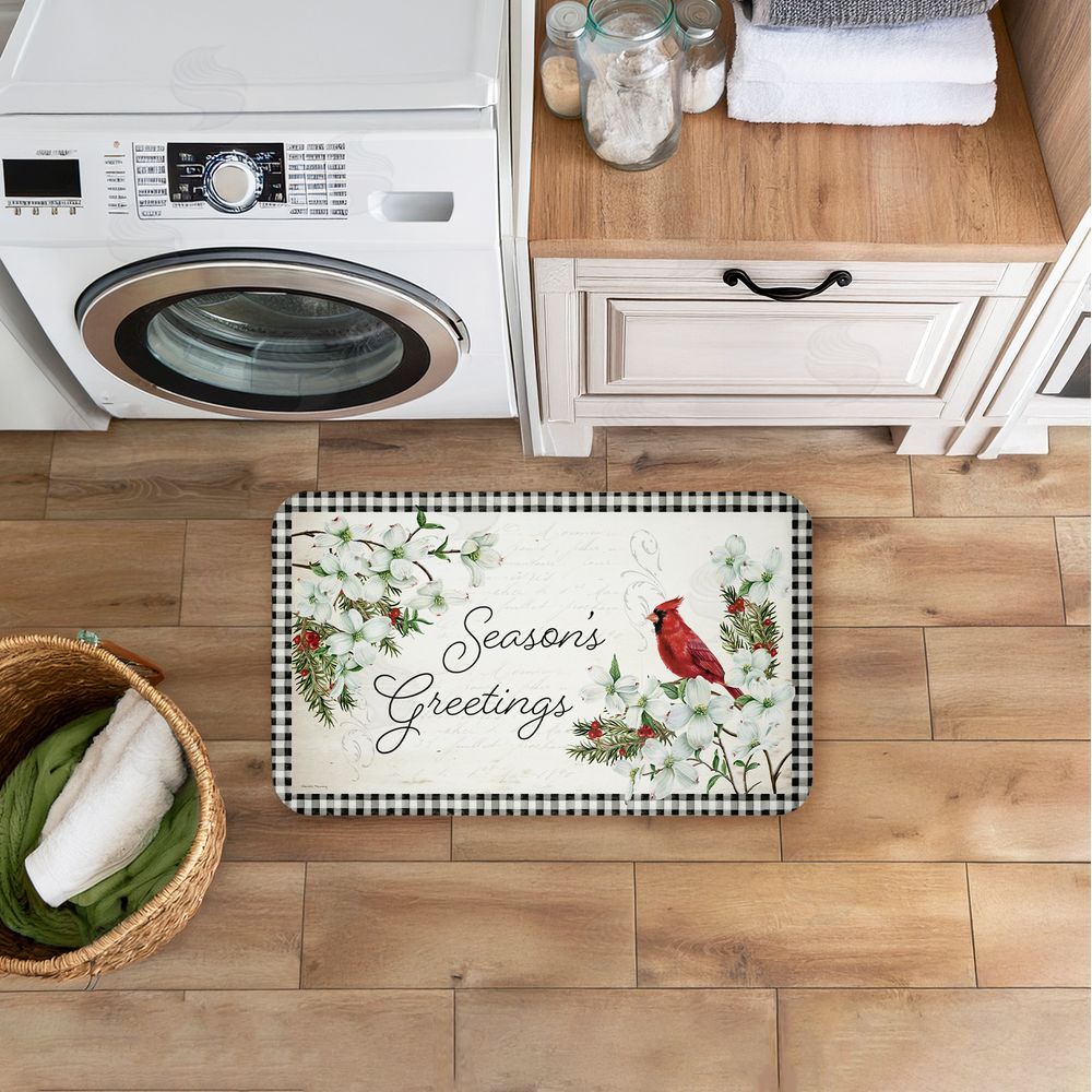 Danielle Murray | Winter Cardinals & Dogwood Anti-Fatigue Mat
