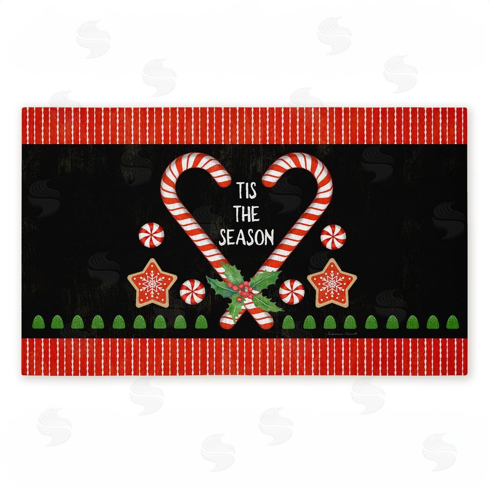 Suzanne Nicoll | Tis The Season Candy Heart Non-Woven Door Mat