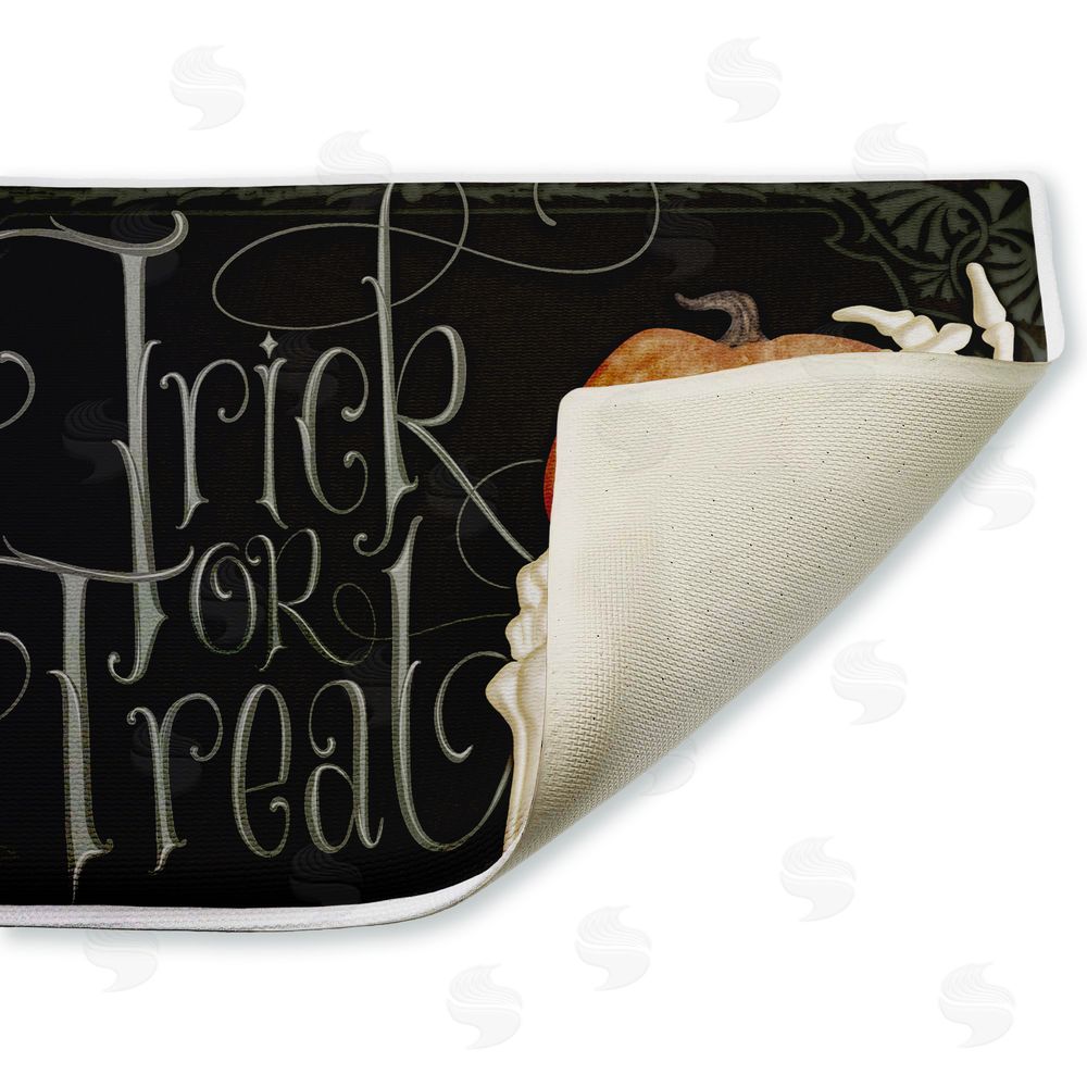 Nicole Tamarin | Trick Or Treat Skeleton Hand Plush Bath Mat