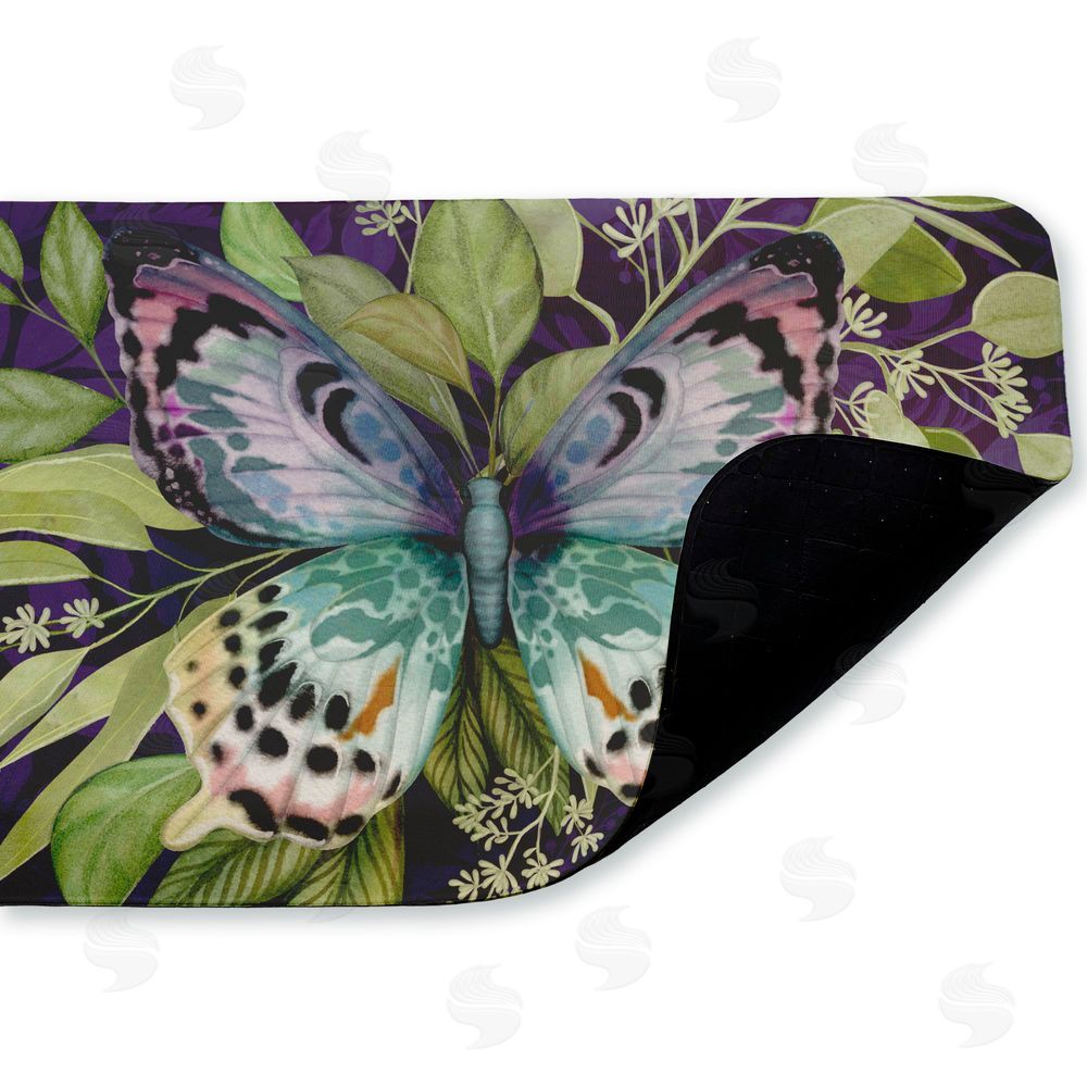 Nicole Tamarin | Midnight Butterfly Garden Anti-Fatigue Mat