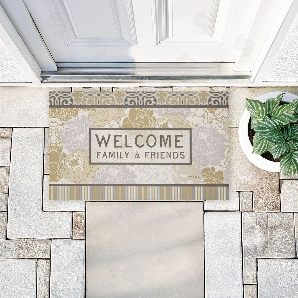 Tim Coffey | Elegant Welcome Family & Friends Non-Woven Door Mat
