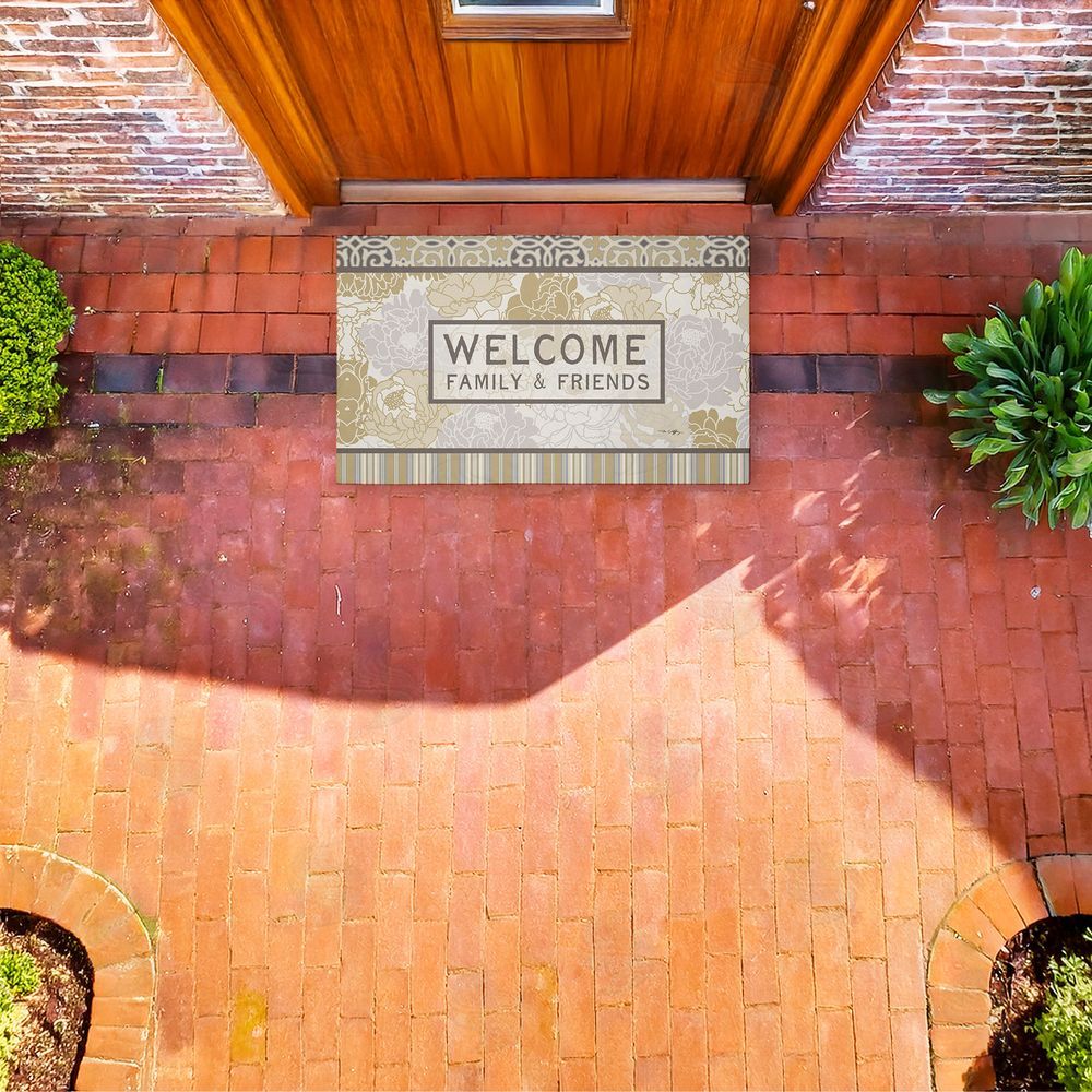 Tim Coffey | Elegant Welcome Family & Friends Non-Woven Door Mat