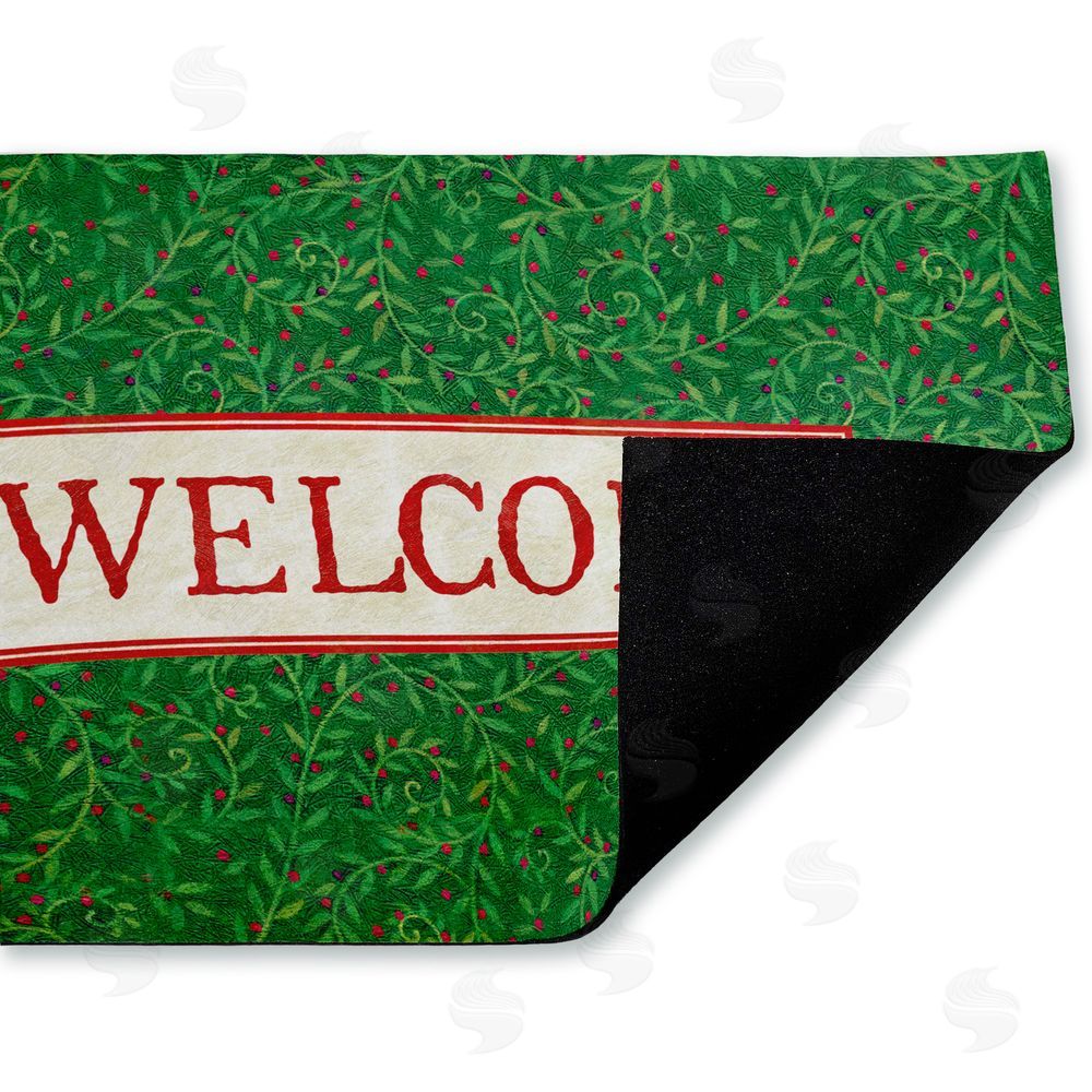 Tim Coffey | Curled Ivy Vines Welcome Non-Woven Door Mat