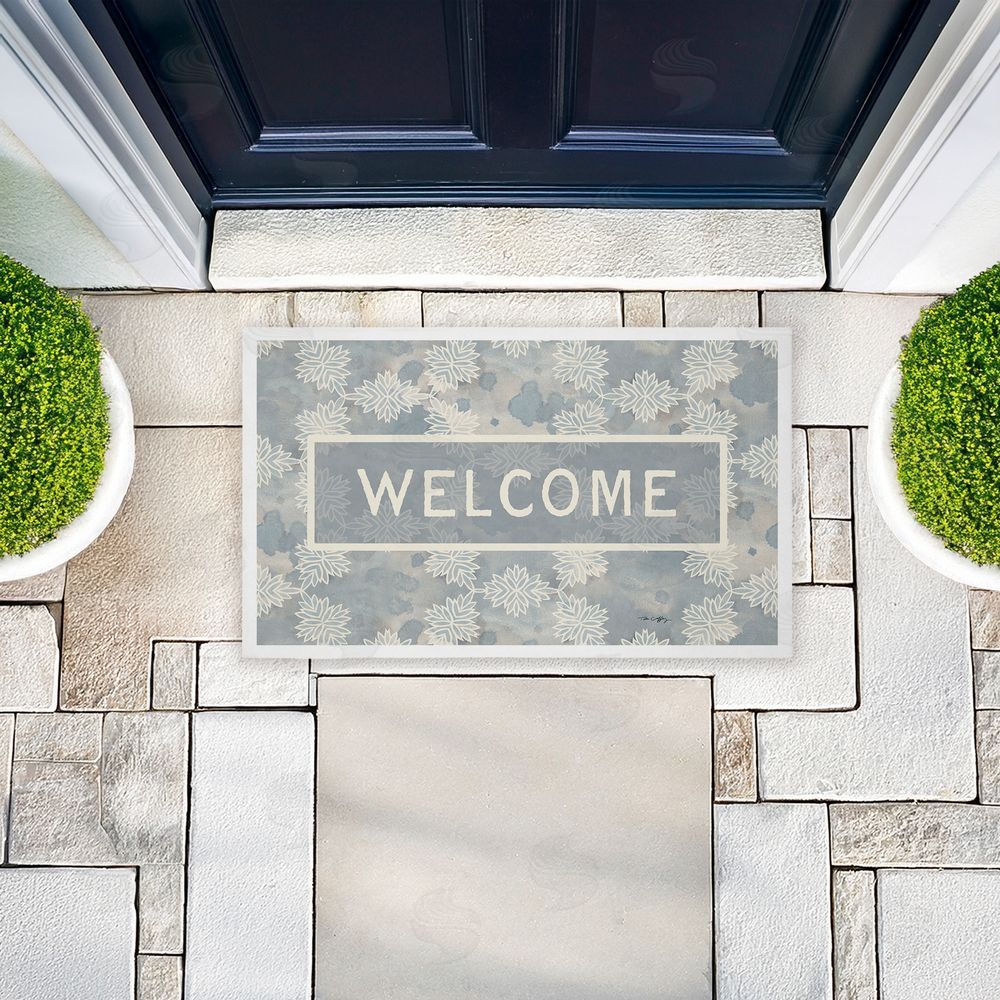 Tim Coffey | Crystal Pattern Damask Welcome Non-Woven Door Mat