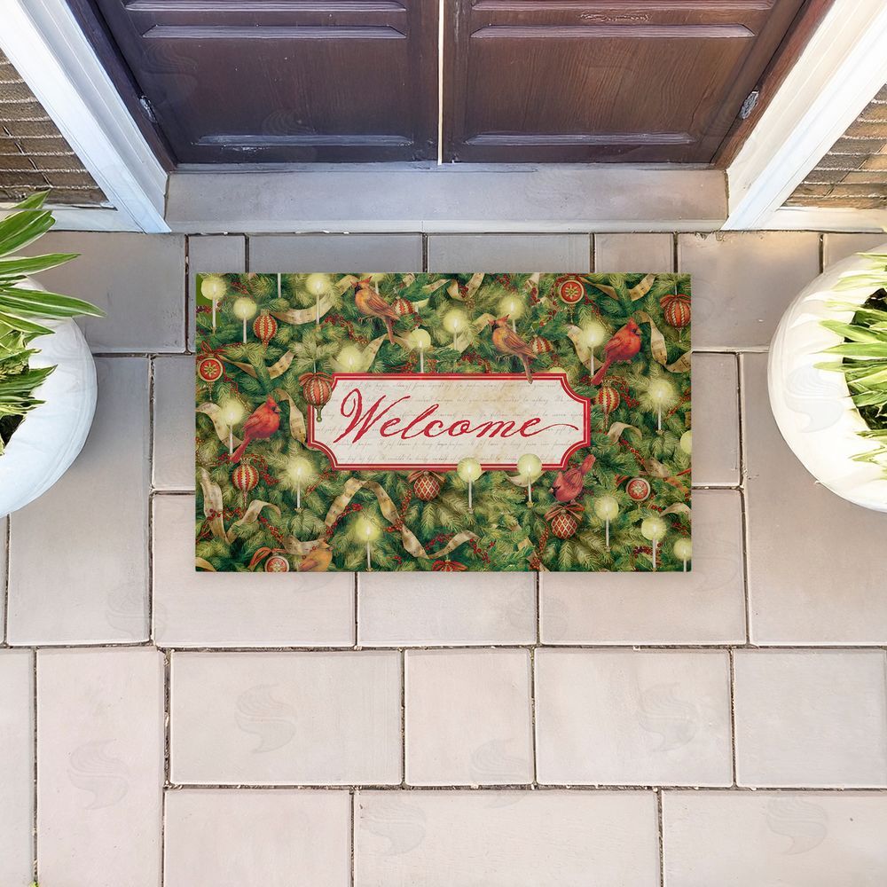 Tim Coffey | Seasonal Cardinals Welcome Non-Woven Door Mat
