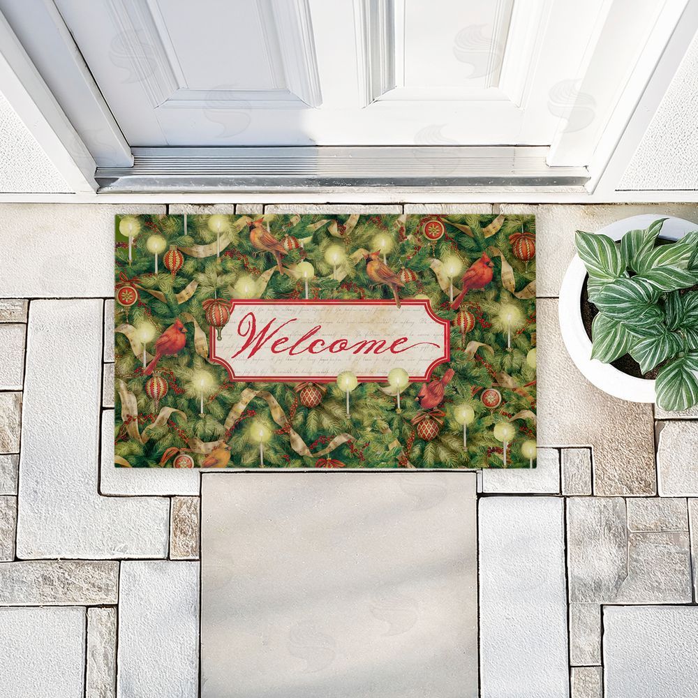 Tim Coffey | Seasonal Cardinals Welcome Non-Woven Door Mat