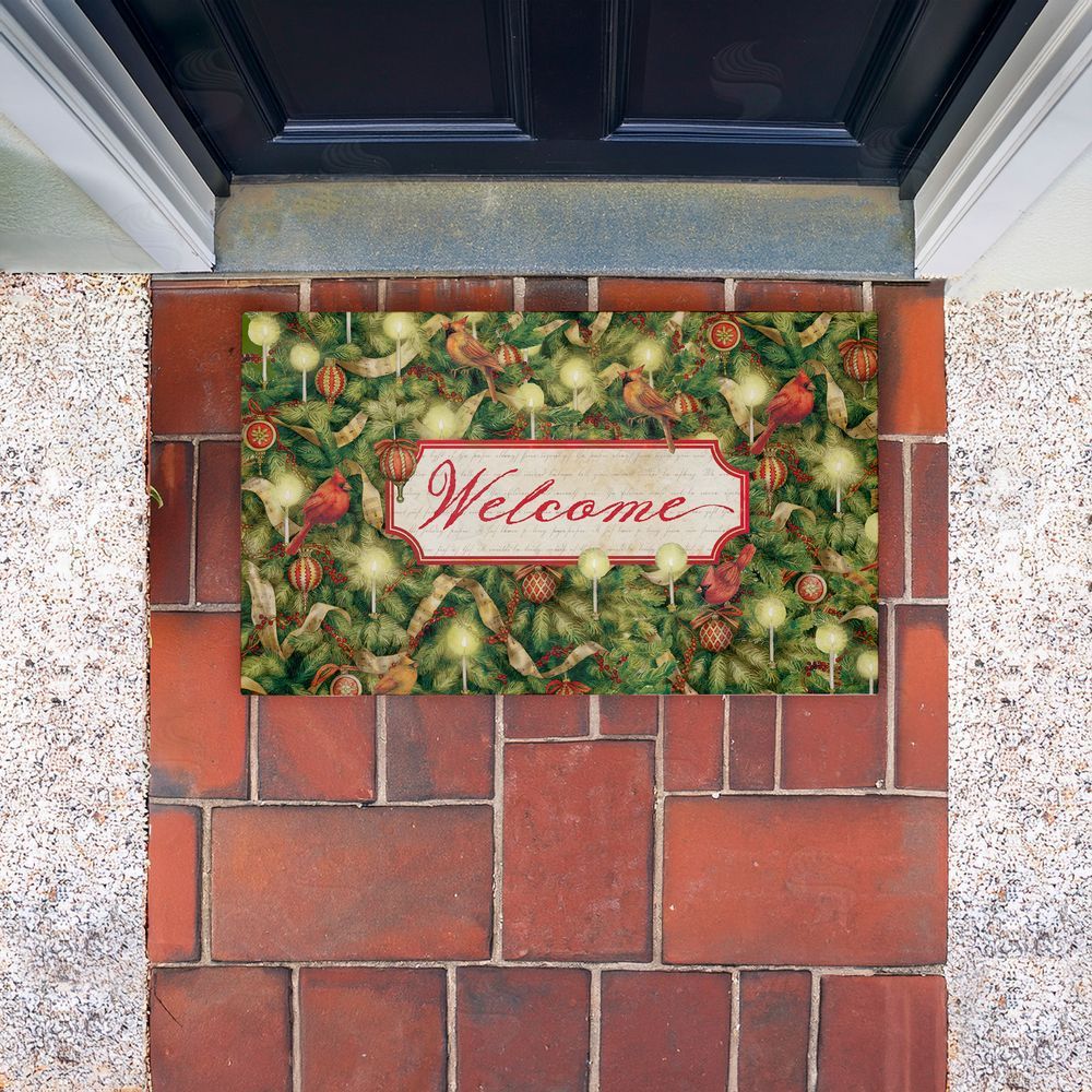 Tim Coffey | Seasonal Cardinals Welcome Non-Woven Door Mat