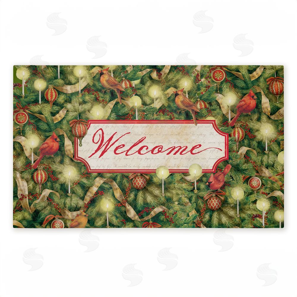 Tim Coffey | Seasonal Cardinals Welcome Non-Woven Door Mat