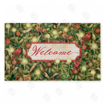 Tim Coffey | Seasonal Cardinals Welcome Non-Woven Door Mat