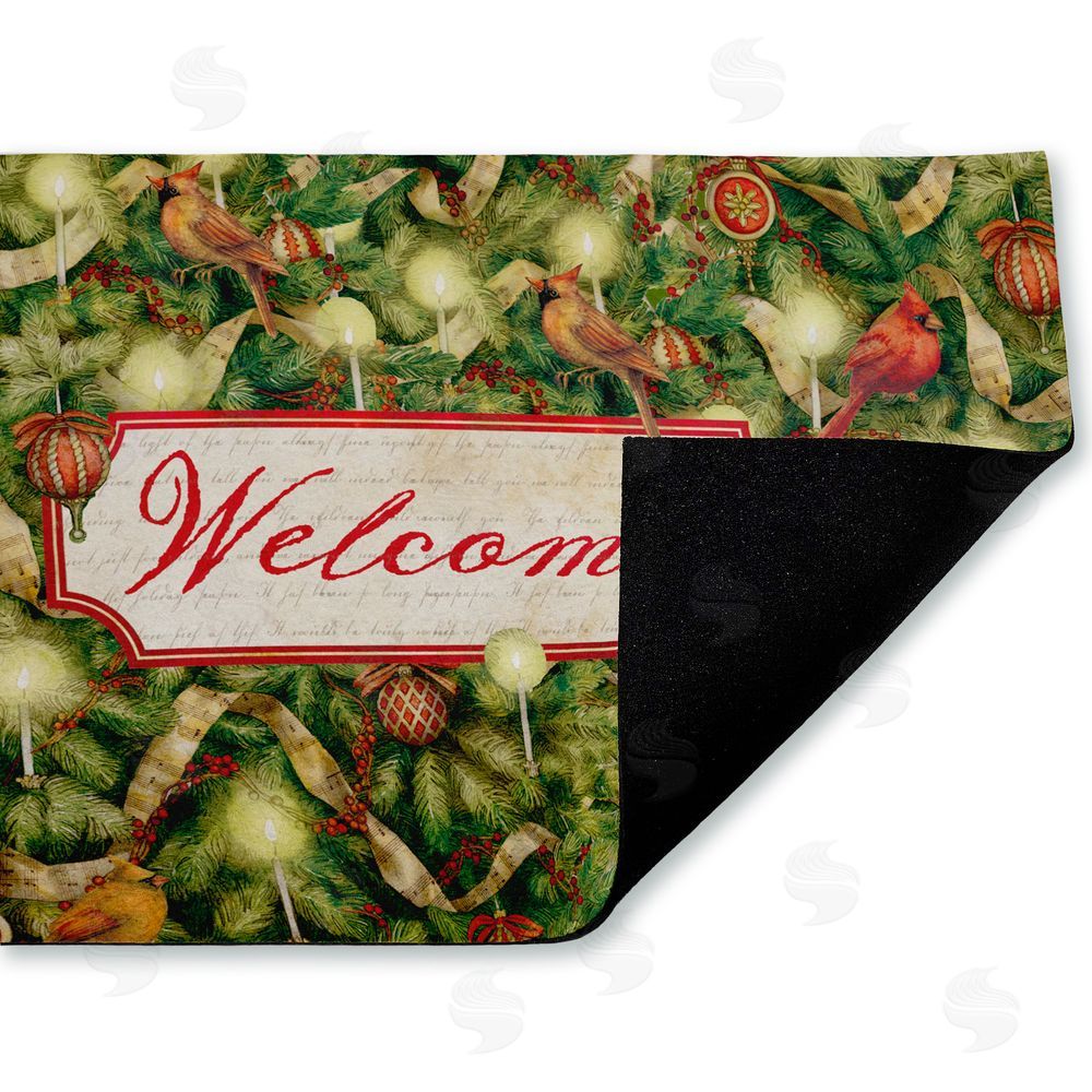 Tim Coffey | Seasonal Cardinals Welcome Non-Woven Door Mat