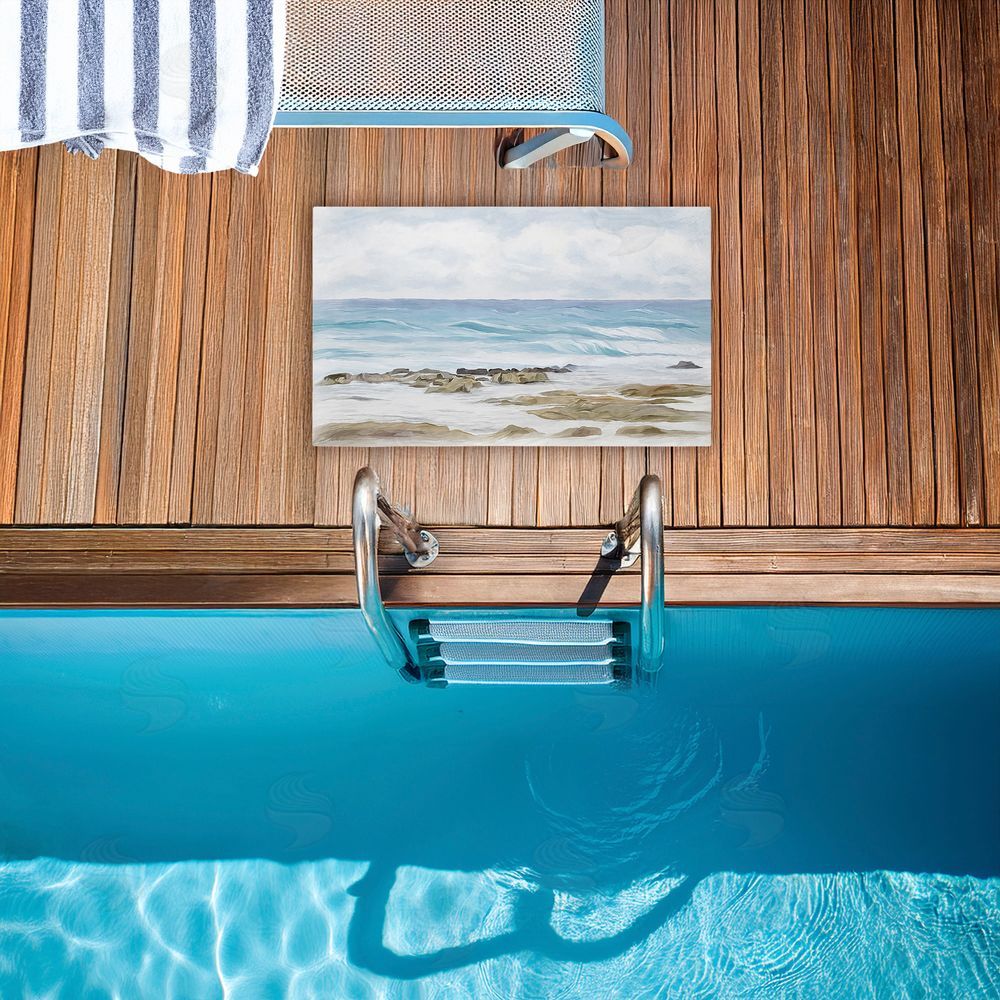 Ramona Murdock | Wave Therapy Rocky Shore Non-Woven Door Mat