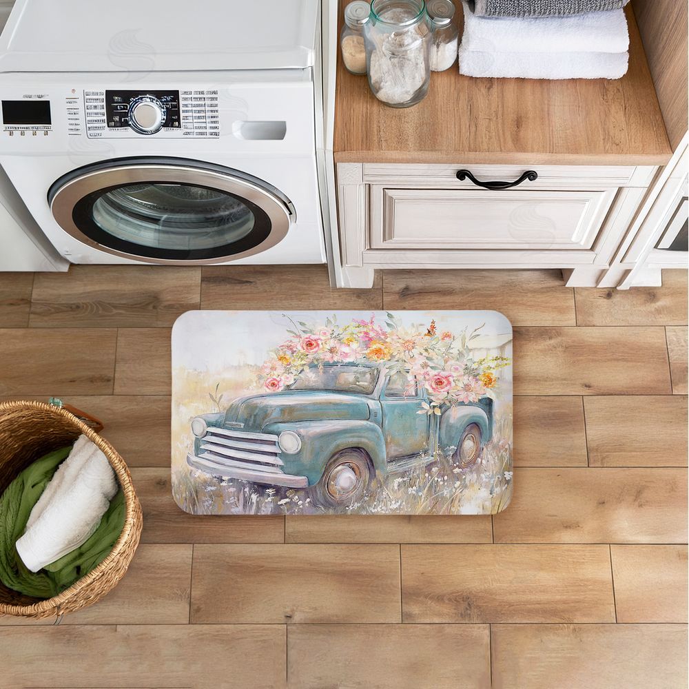 Nina Blue | Country Cargo Roses Anti-Fatigue Mat