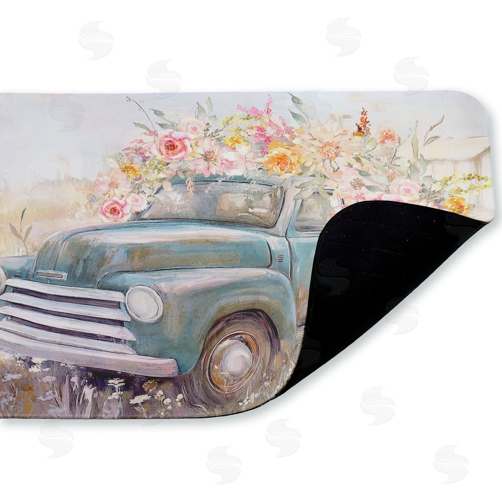 Nina Blue | Country Cargo Roses Anti-Fatigue Mat
