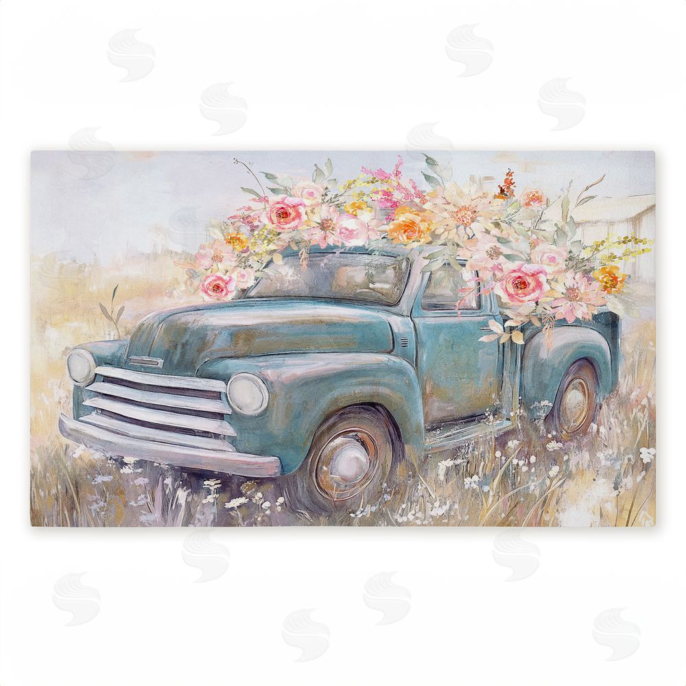 Nina Blue | Country Cargo Roses Non-Woven Door Mat