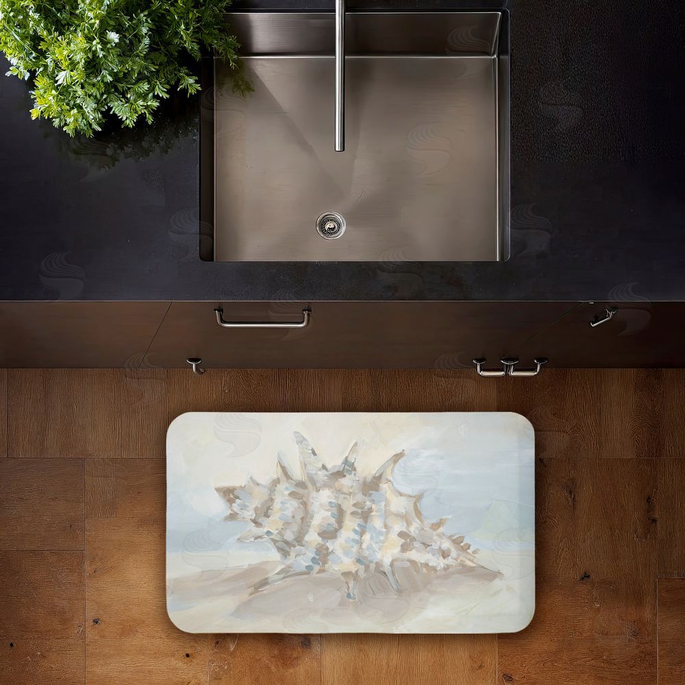Jetty Home, LLC | Spiky Seashell on Shore Anti-Fatigue Mat