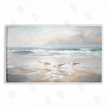 Ramona Murdock | Blue Haven Bay Birds Plush Bath Mat