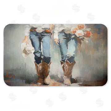 Ramona Murdock | I'll Be Me Floral Cowgirl Anti-Fatigue Mat