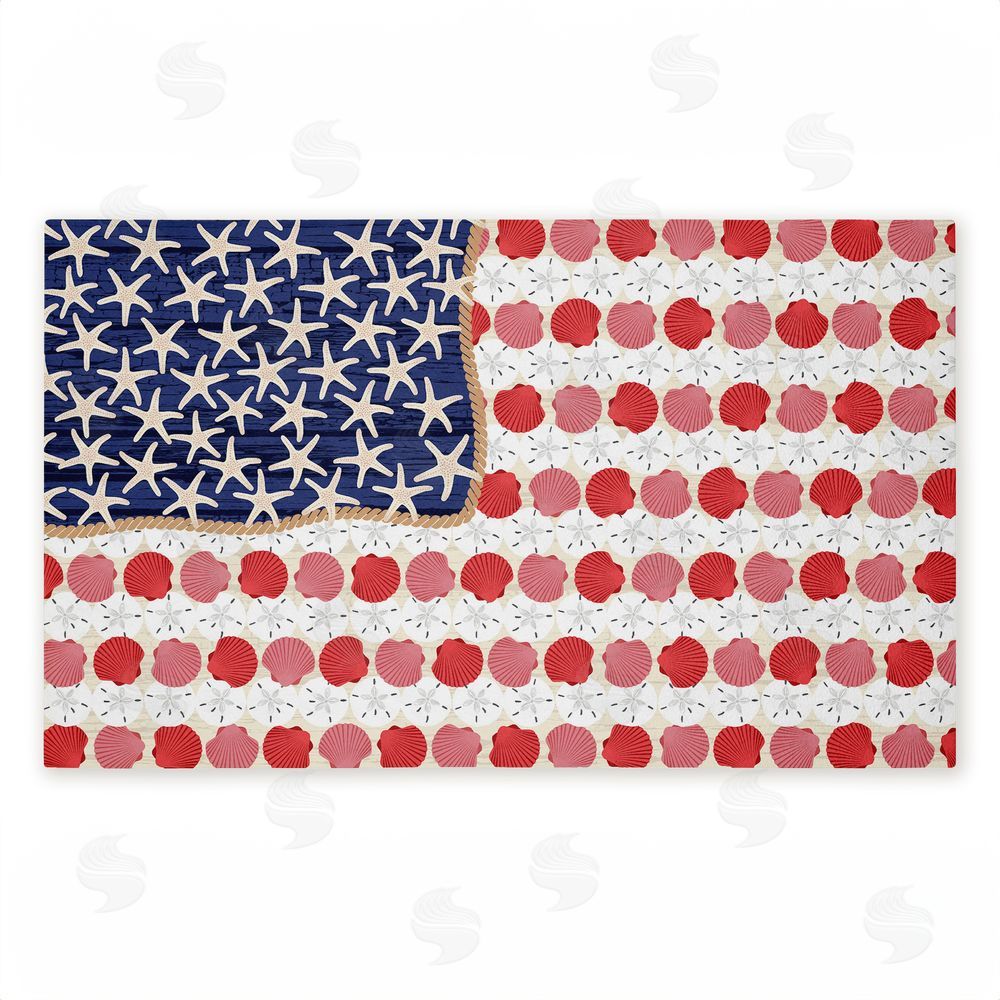 Arrolynn Weiderhold | Nautical Vibe Flag Non-Woven Door Mat