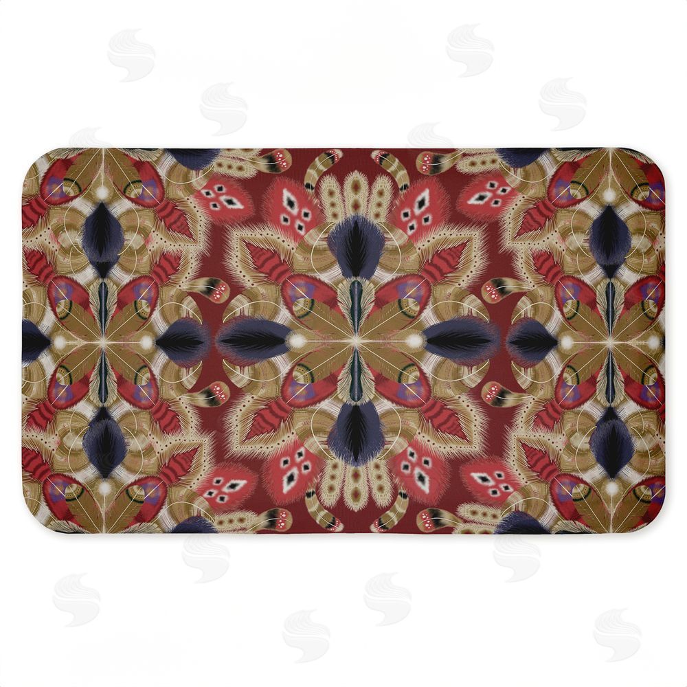 Darlene Seale | Feather Kaleidoscope Fractal Anti-Fatigue Mat
