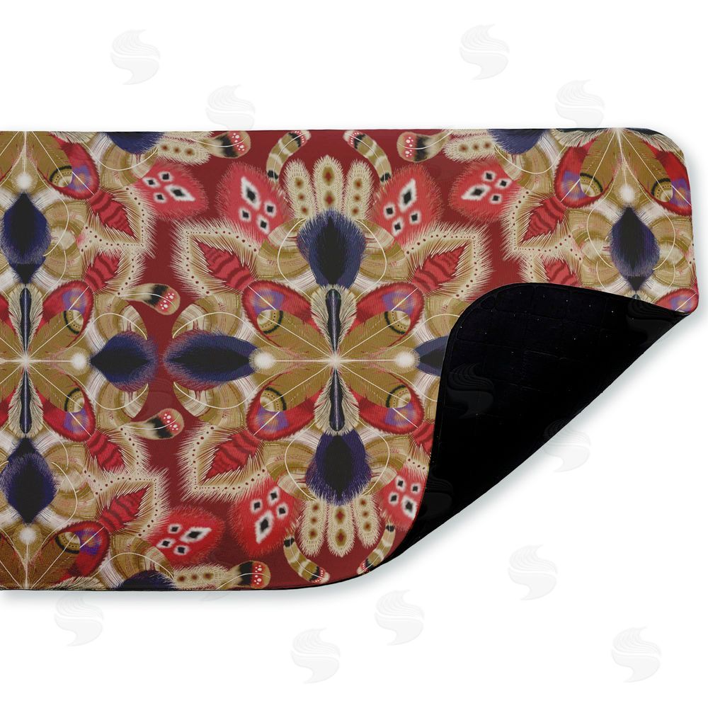Darlene Seale | Feather Kaleidoscope Fractal Anti-Fatigue Mat