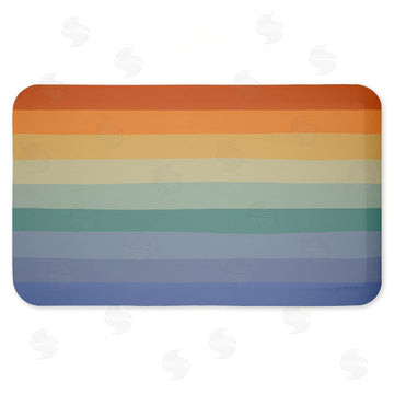 Darlene Seale | Rainbow Stripes Gradient Anti-Fatigue Mat