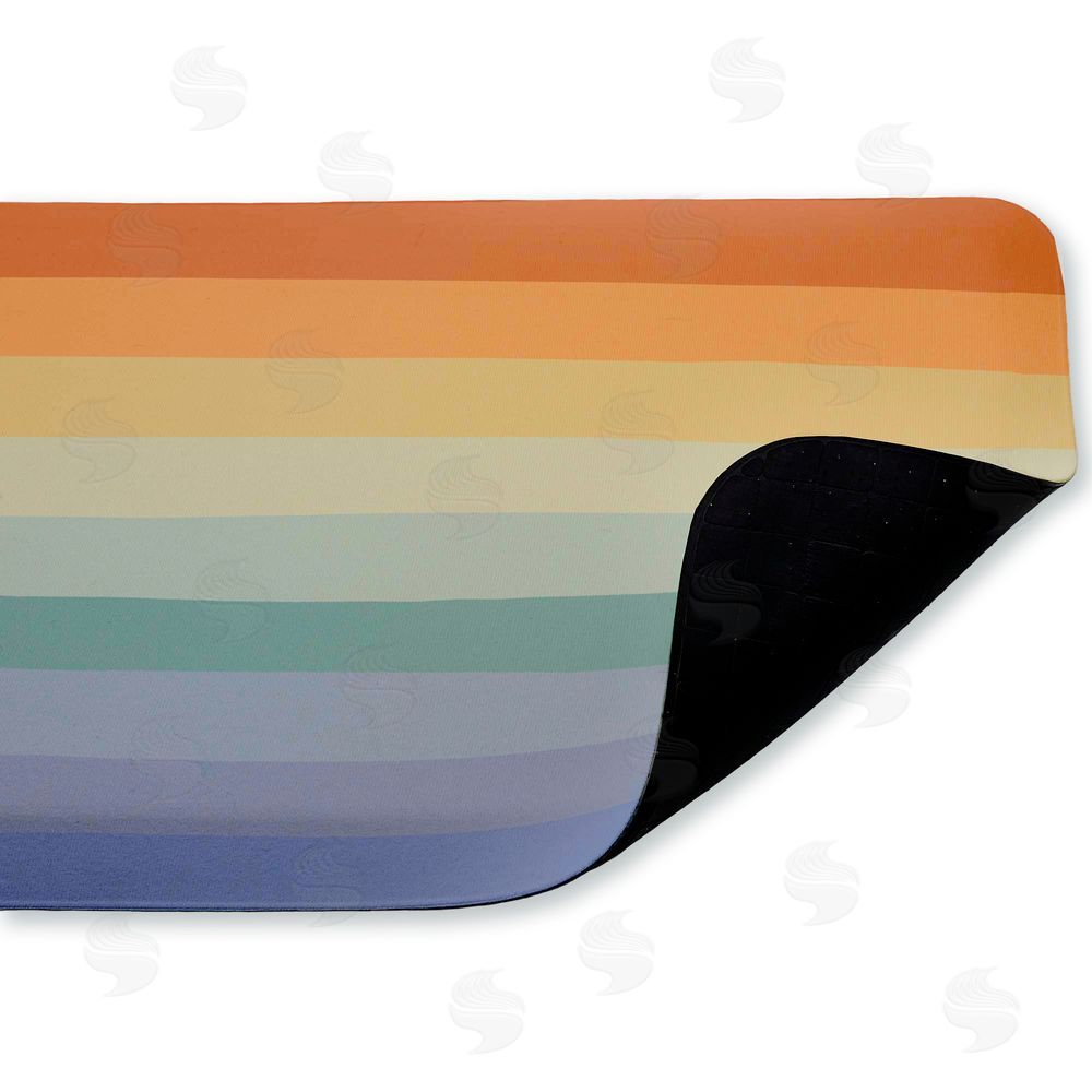 Darlene Seale | Rainbow Stripes Gradient Anti-Fatigue Mat