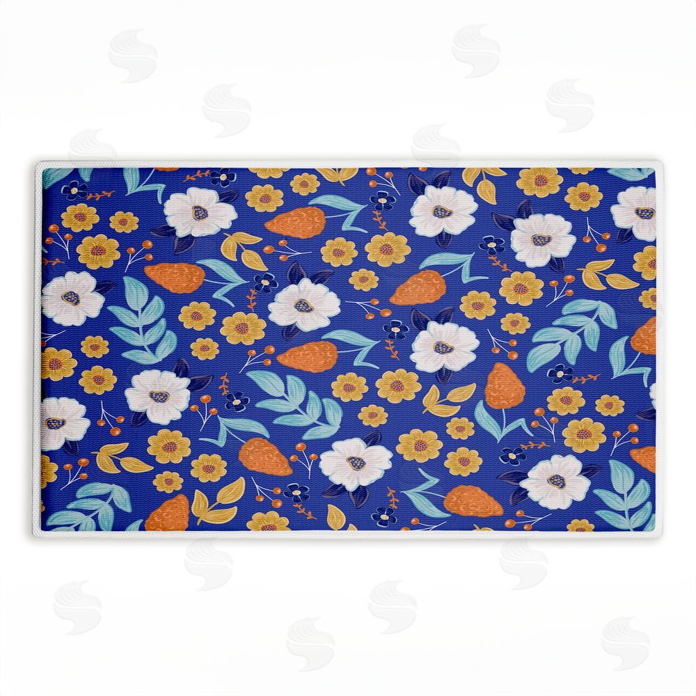 Emily Cromwell | Welcoming Summer Blooms Plush Bath Mat