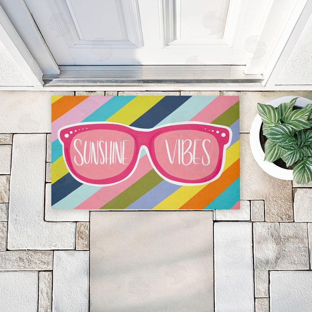 Emily Cromwell | Sunshine Vibes Sunglasses Non-Woven Door Mat