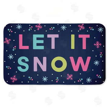 Emily Cromwell | Purple Tone Let It Snow Anti-Fatigue Mat