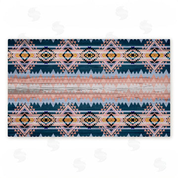 Jennifer Ellory | Geometric Boho Vibe Stripes Non-Woven Door Mat